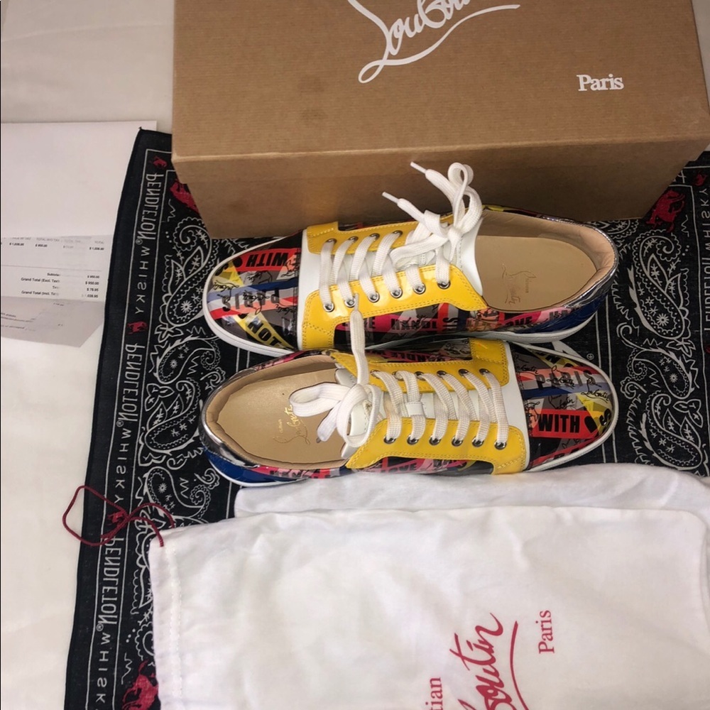 Christian Louboutin sneakers multicolor size 11 US - Picture 2 of 4
